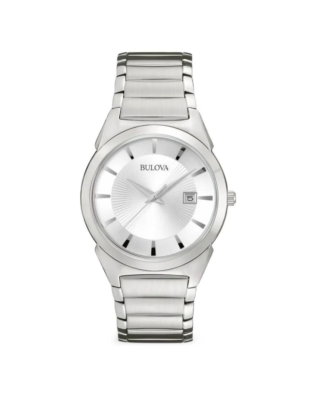 Bulova White Classic 38Mm Watch for men