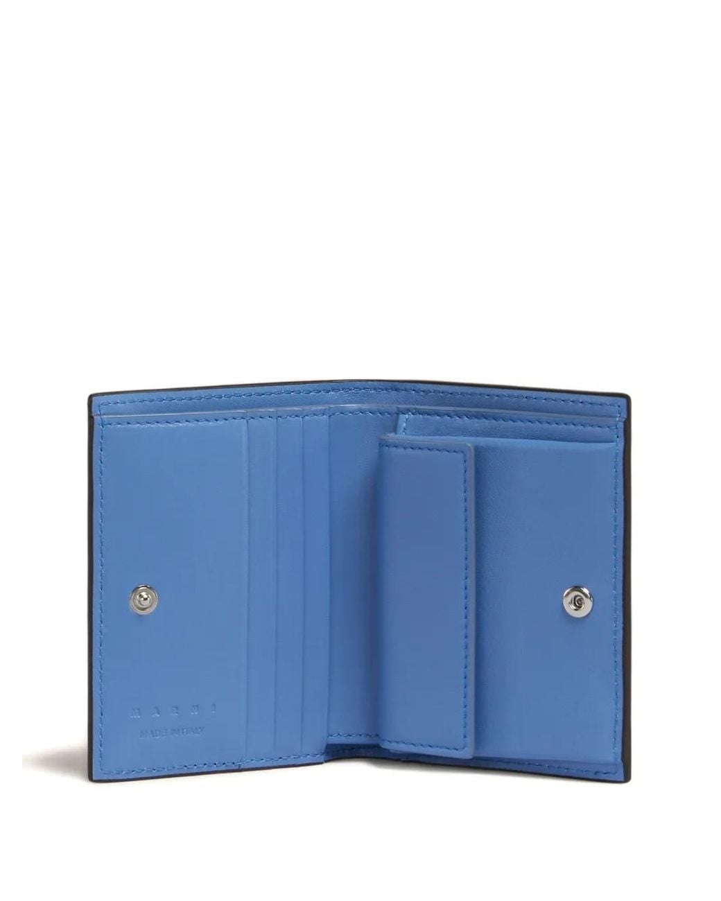 Marni Purple Leather Bifold Wallet for men