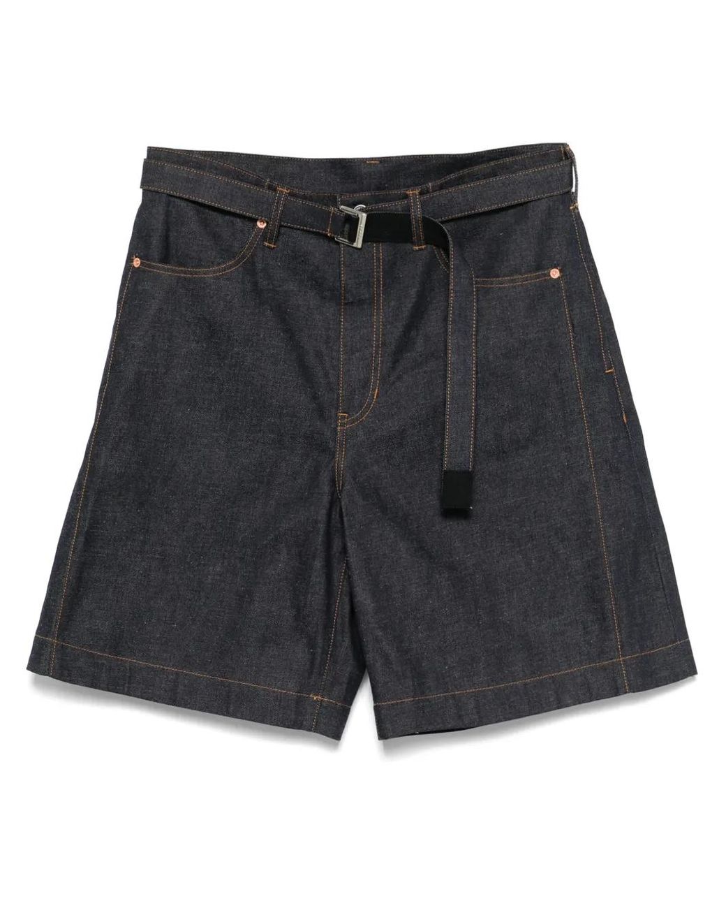 Sacai Black Denim Shorts for men