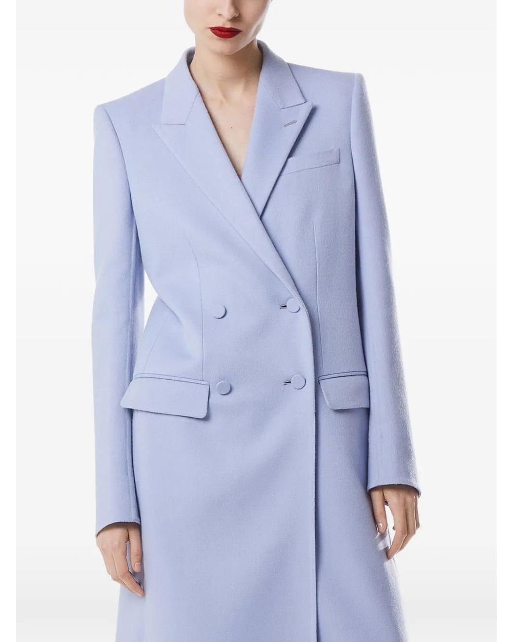 Tom Ford Blue Double-Breasted Coat
