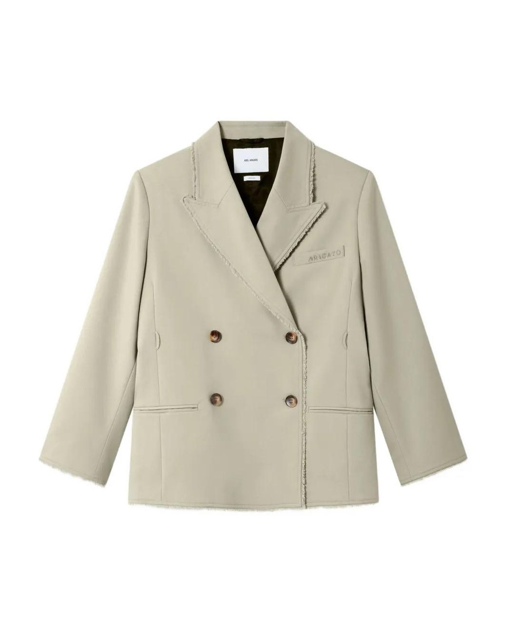 Axel Arigato White Double-Breasted Blazer