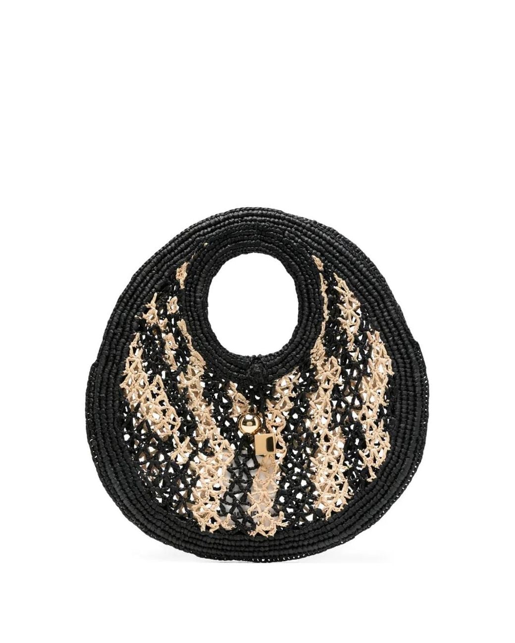 Jacquemus Black Raffia Handbag