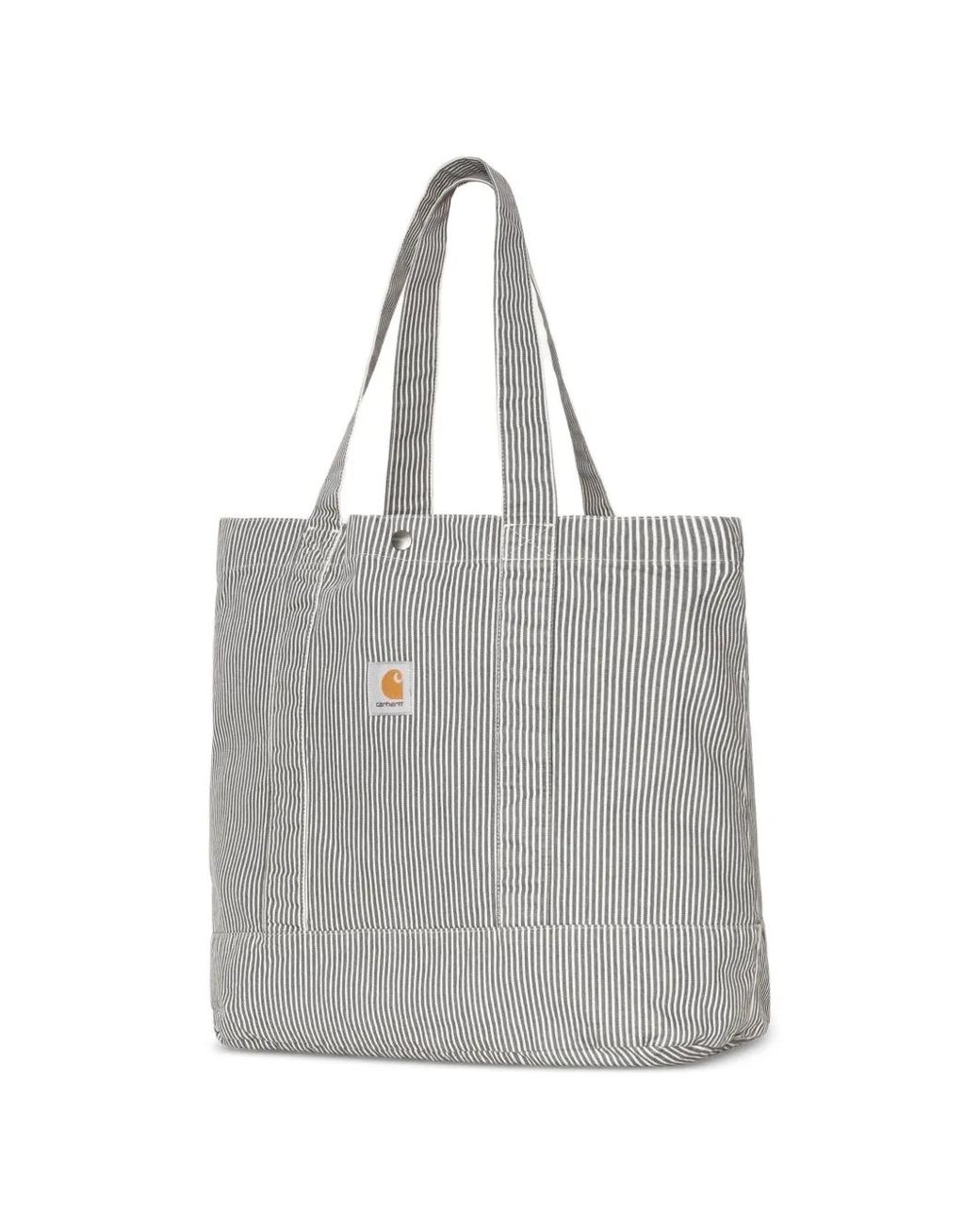 Carhartt Gray Mercer Stripe Tote Bag