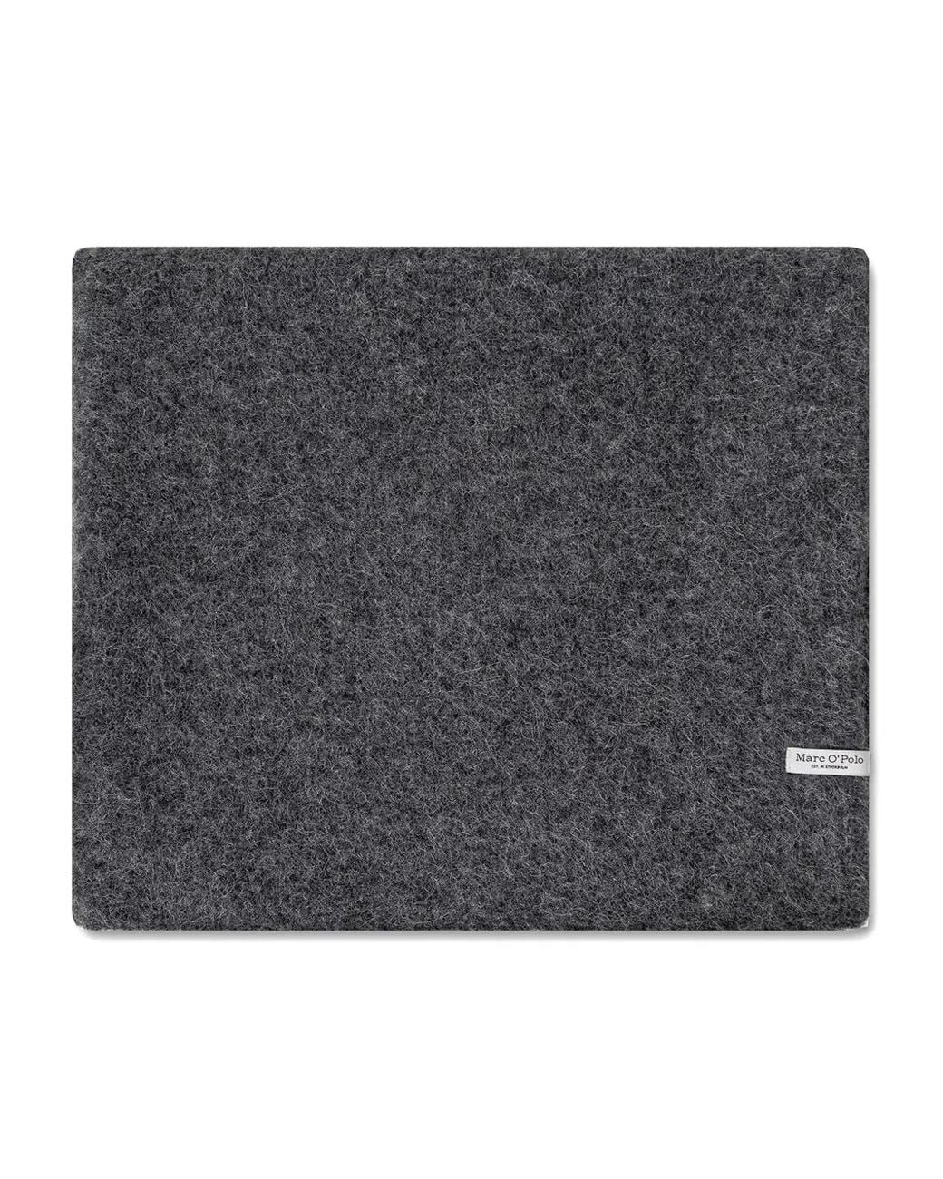 Marc O' Polo Gray Logo-Patch Scarf