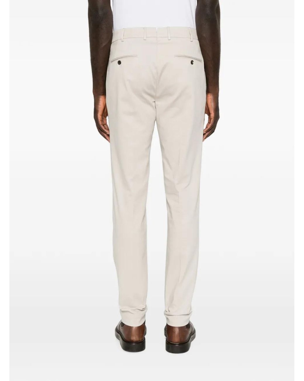 Slowear White Slim-Fit Tailored Trousers for men