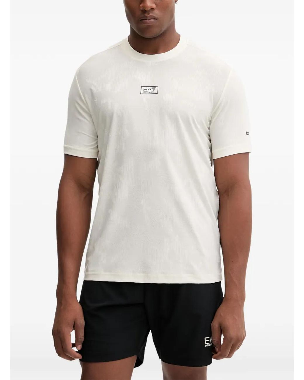 EA7 White Dynamic Athlete T-Shirt for men