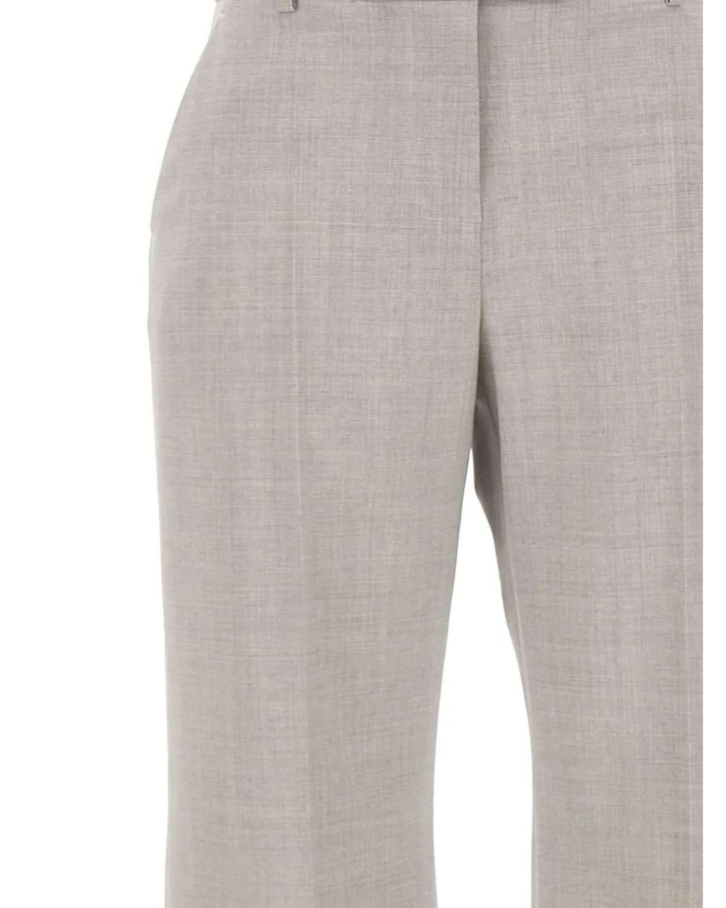 Eleventy Gray Wool Pants