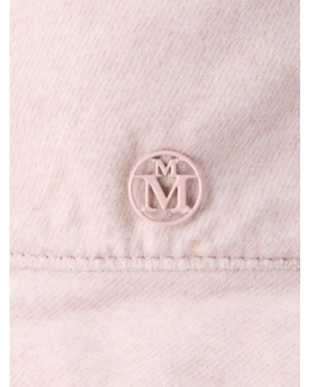 Maison Michel Pink Logo-Plaque Hat