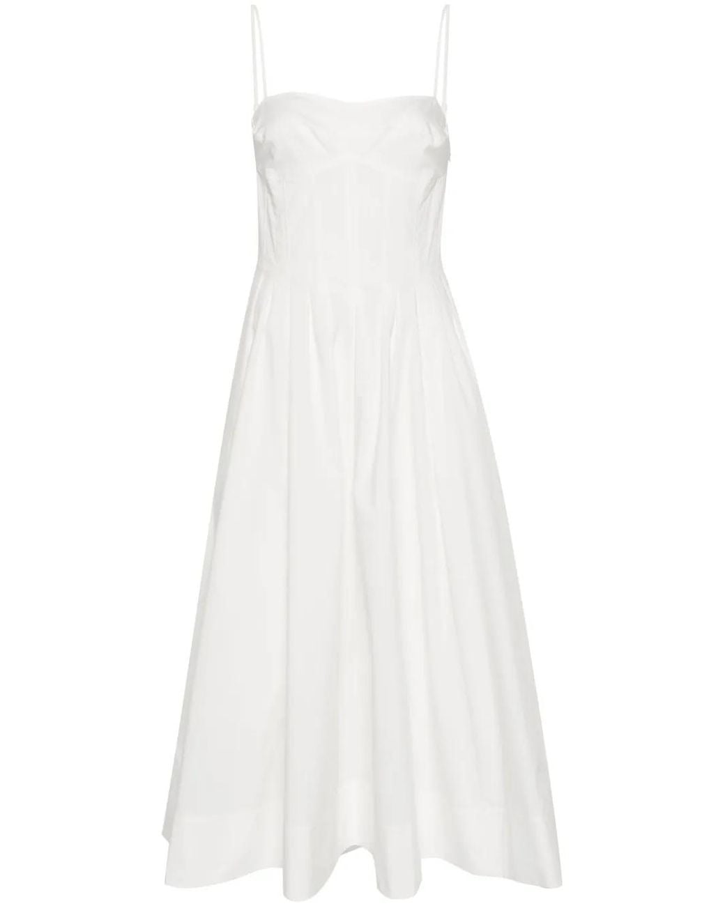 Jonathan Simkhai White Kittiya Cotton Midi Dress