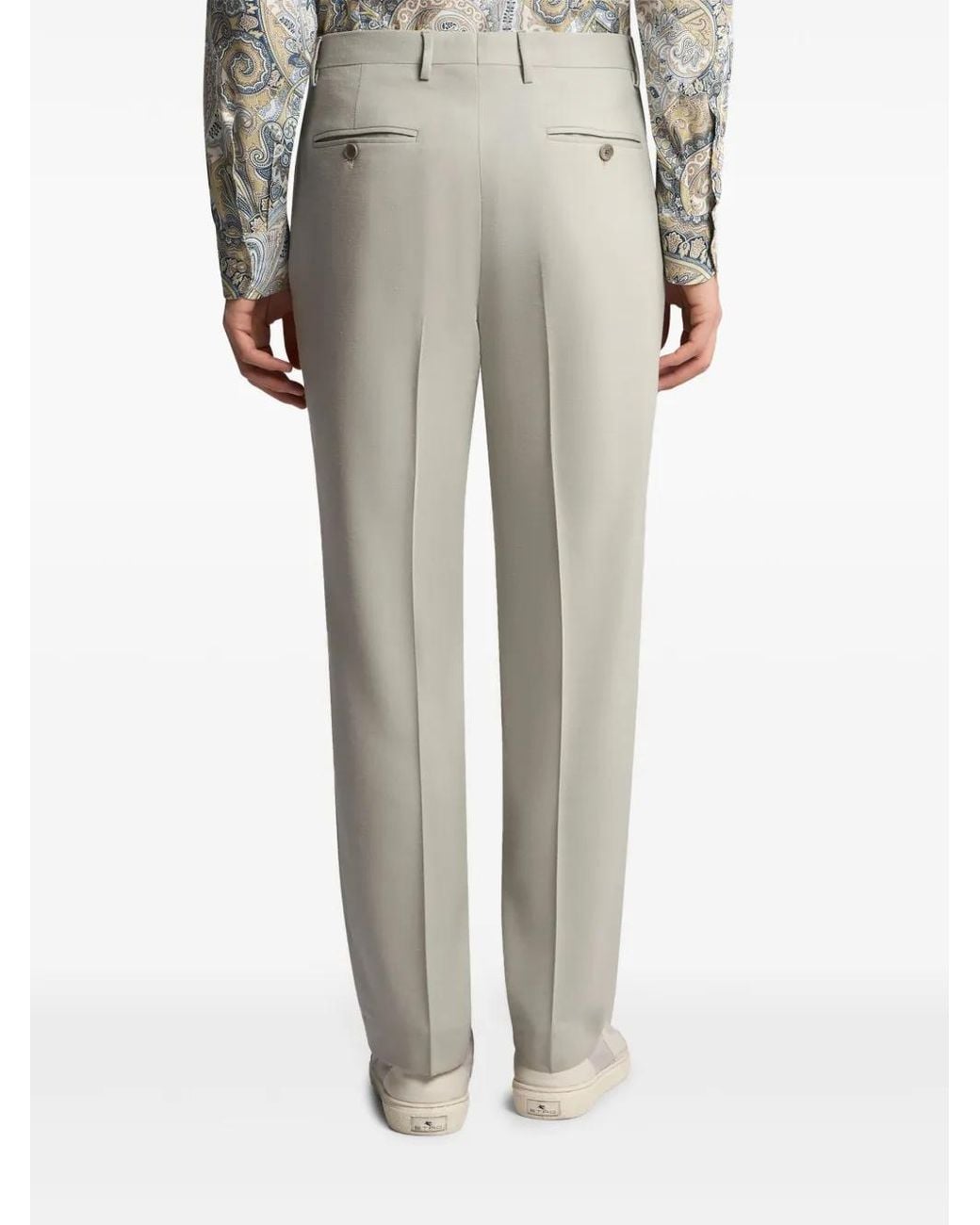 Etro Wollen Pantalon in het Gray voor heren