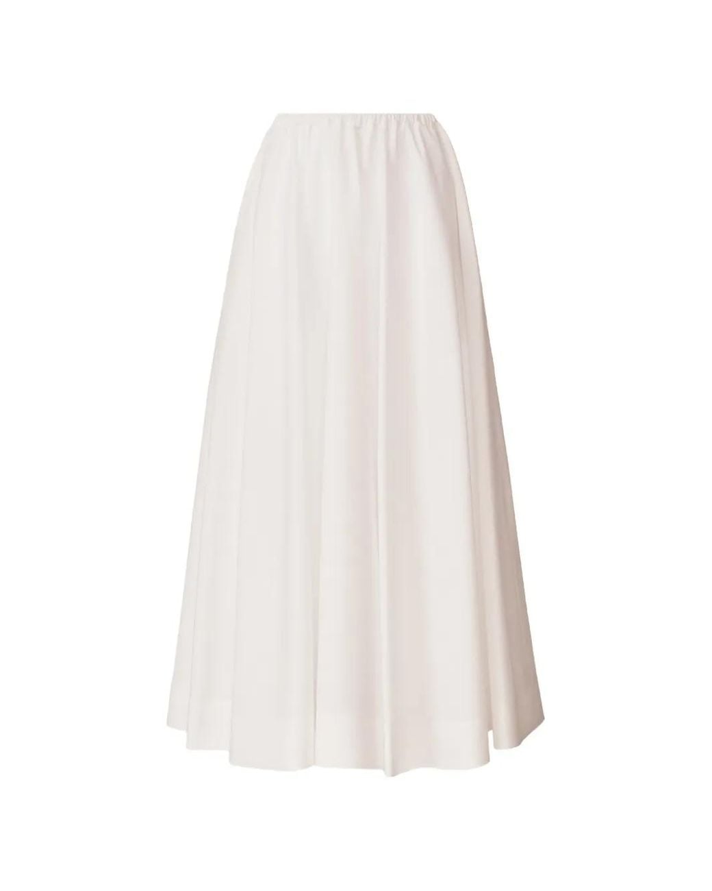 Fabiana Filippi White Elasticated Waist Skirt