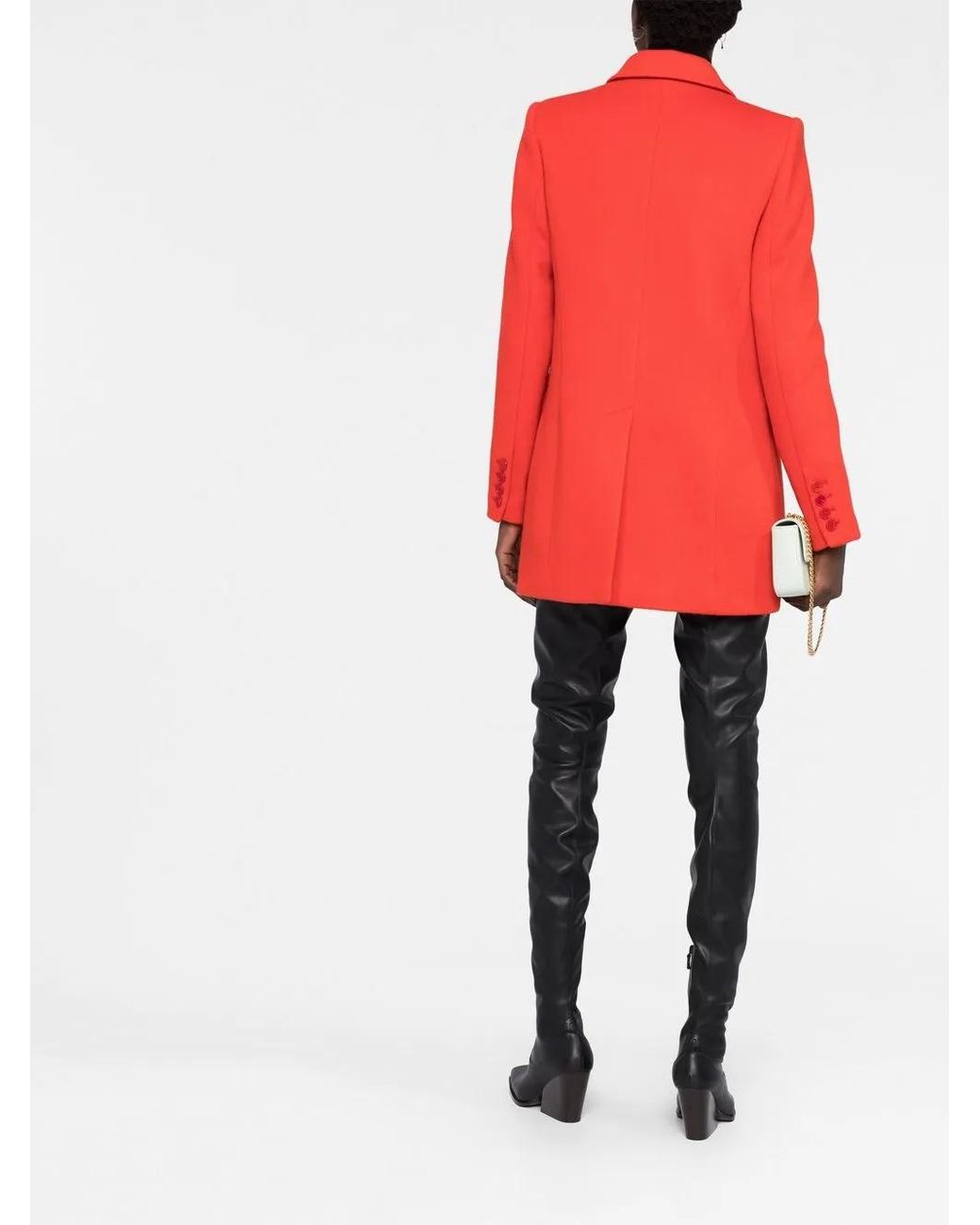 Isabel Marant Red Double-Breasted Short Coat