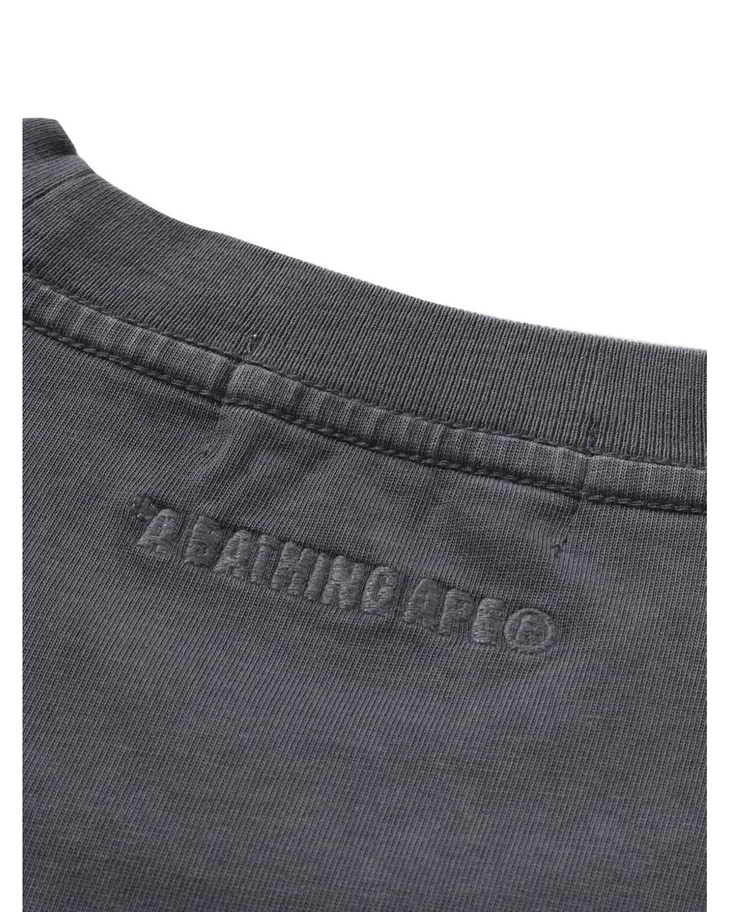 A Bathing Ape Blue Pocket-Detail T-Shirt for men