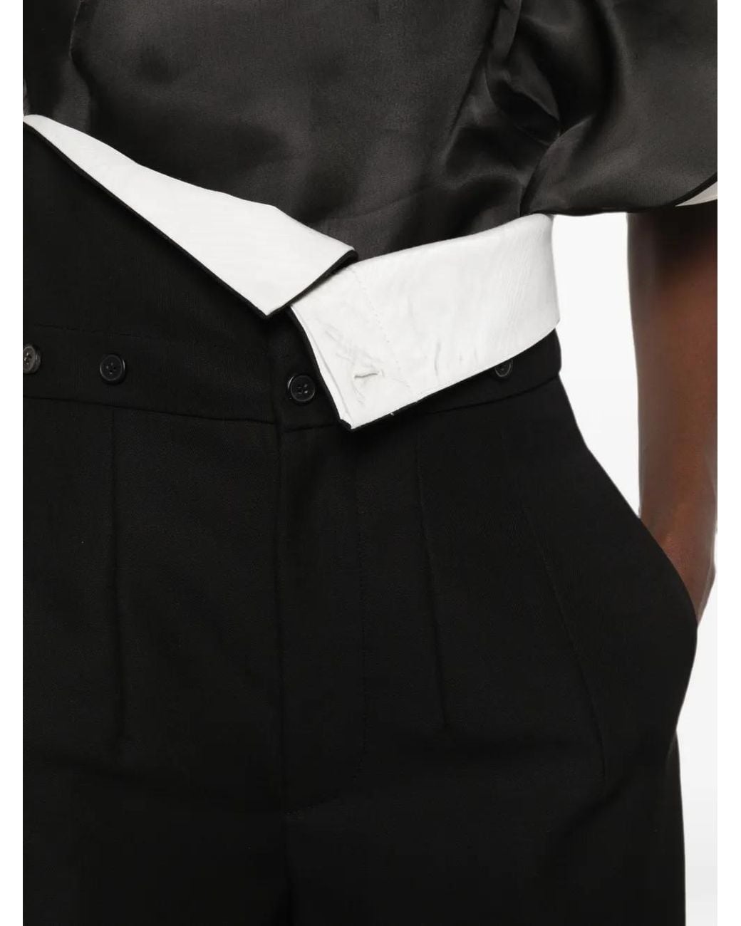 Carven Black Side-Pockets Trousers