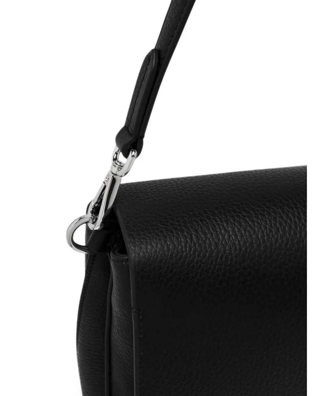 Gianni Chiarini Black Helena Grainy Leather Tote Bag
