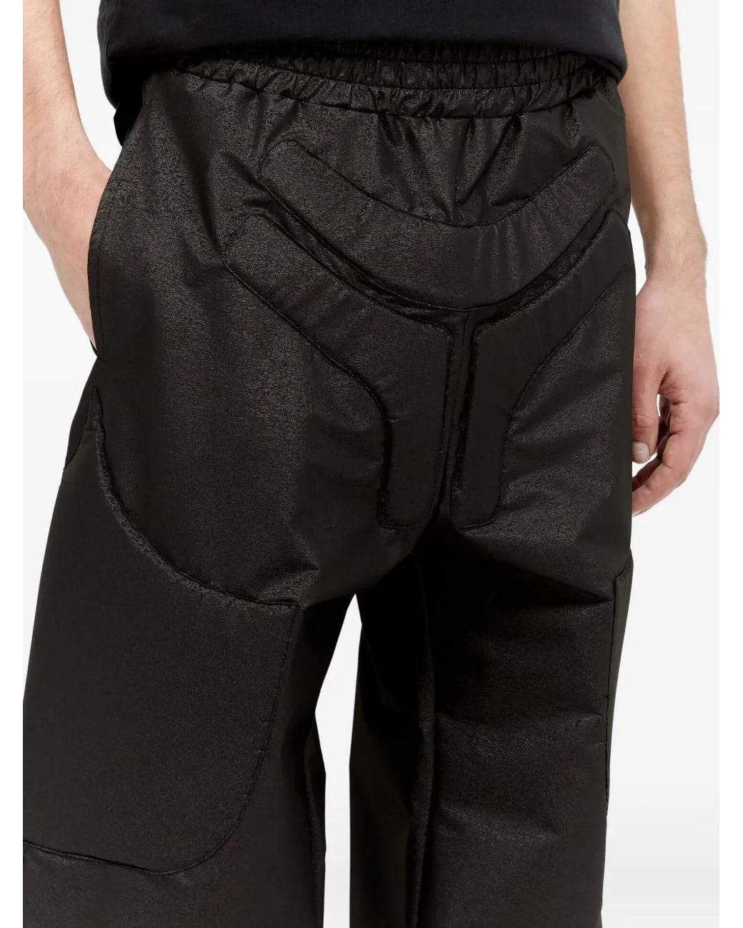 Walter Van Beirendonck Black Space Trousers for men