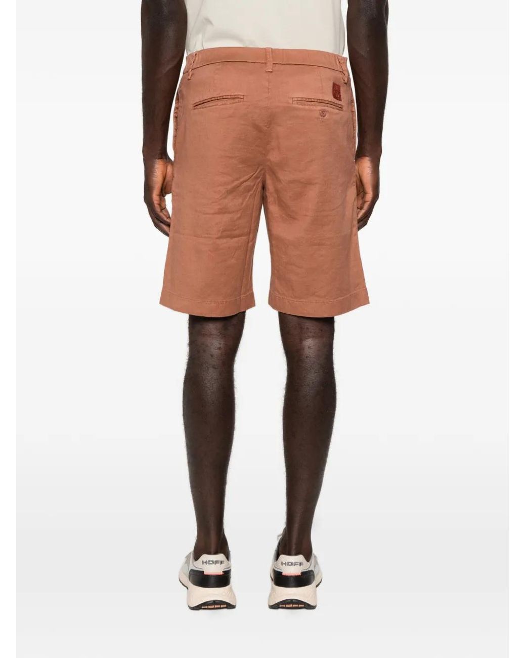 Jacob Cohen White Logo-Patch Cotton-Blend Shorts for men