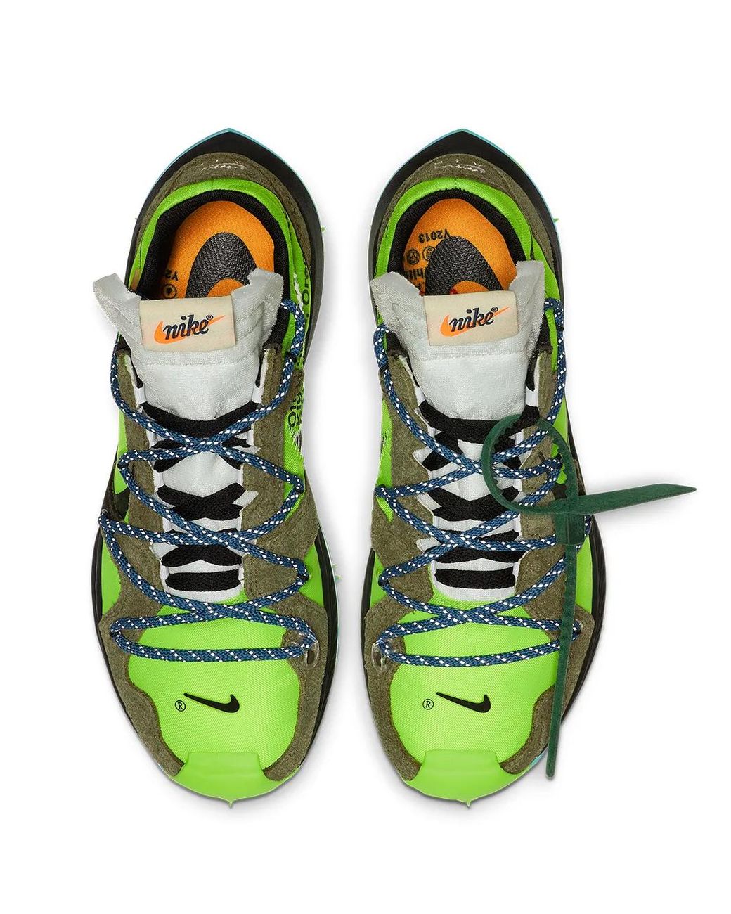 NIKE X OFF-WHITE Green Zoom Terra Kiger 5 Sneakers
