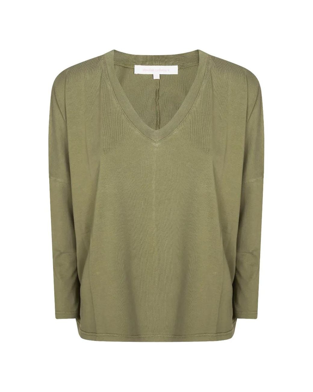 ABSOLUT CASHMERE Green V-Neck Sweater