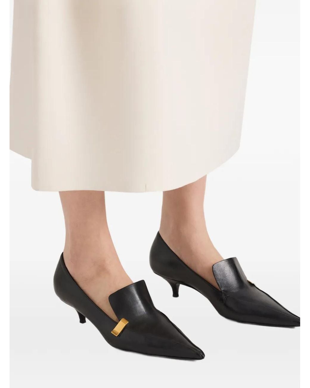 Proenza Schouler Black Slash Loafers