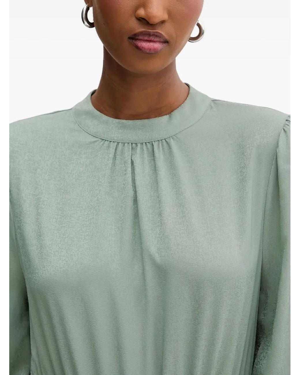 Silvian Heach Green Long-Sleeve Dress