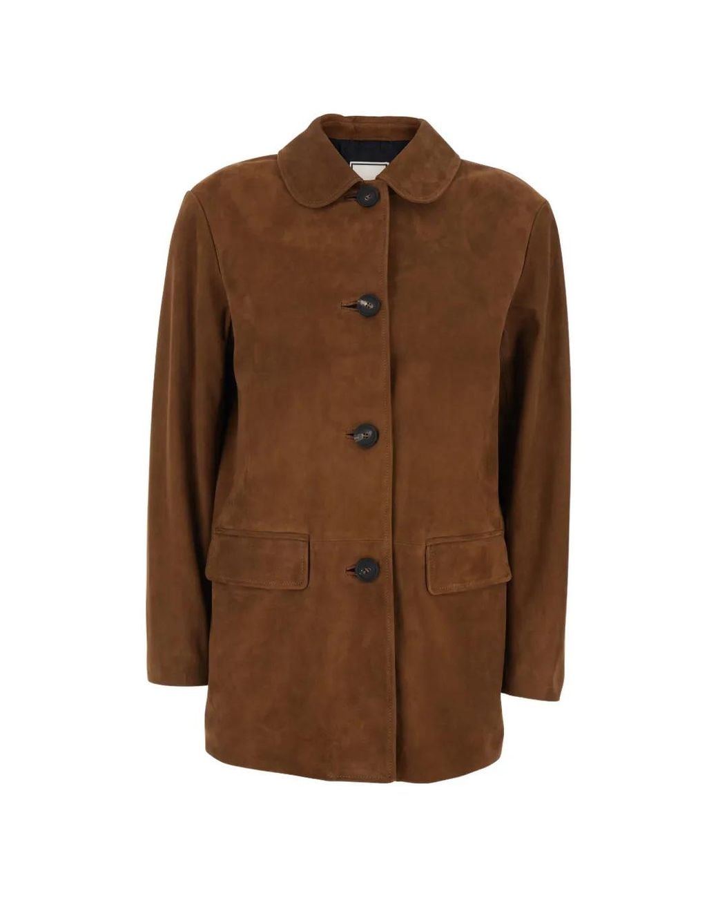 Tagliatore Brown Flap-Pocket Buttoned Jacket
