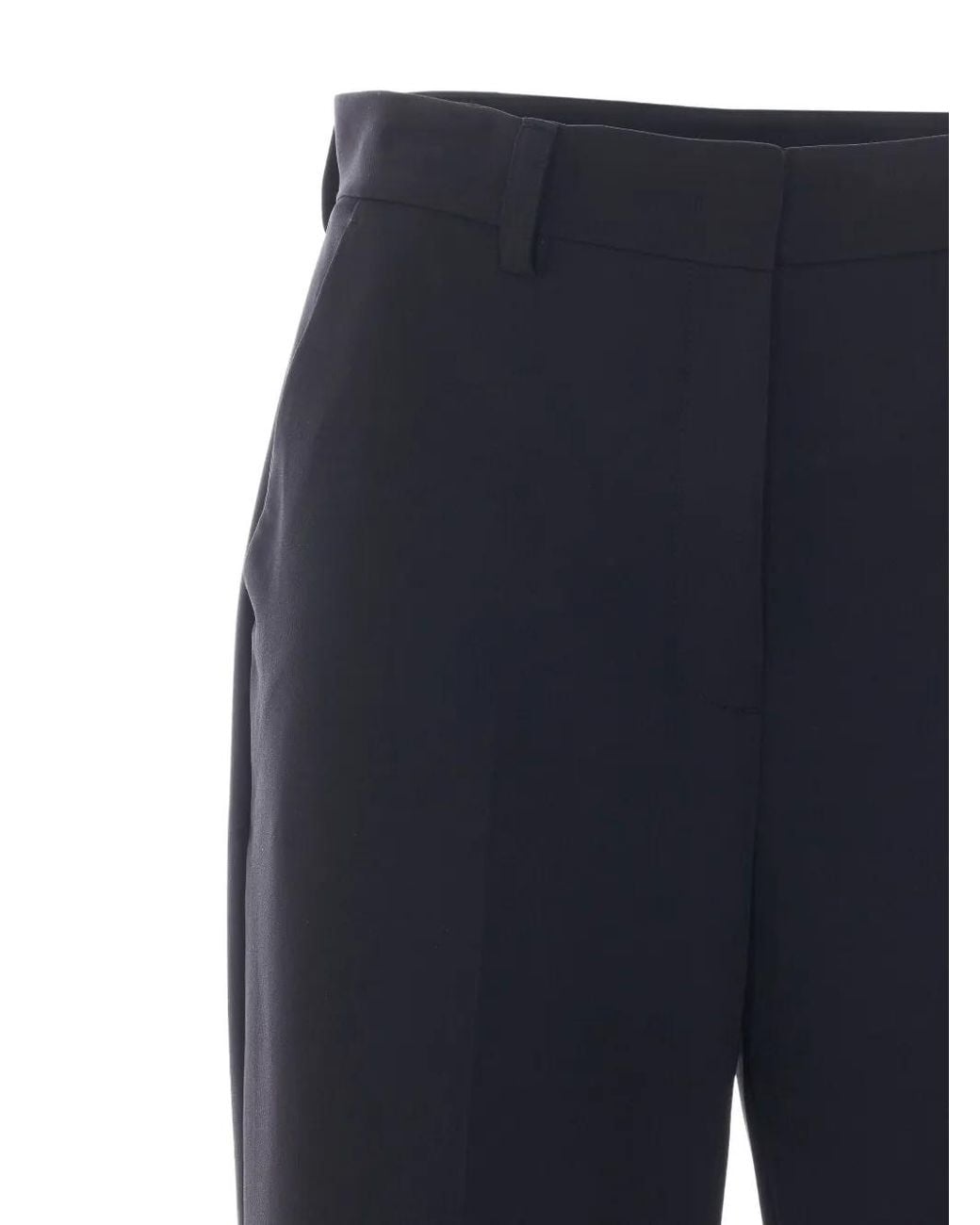 Liu Jo Blue Pressed-Crease Palazzo Pants