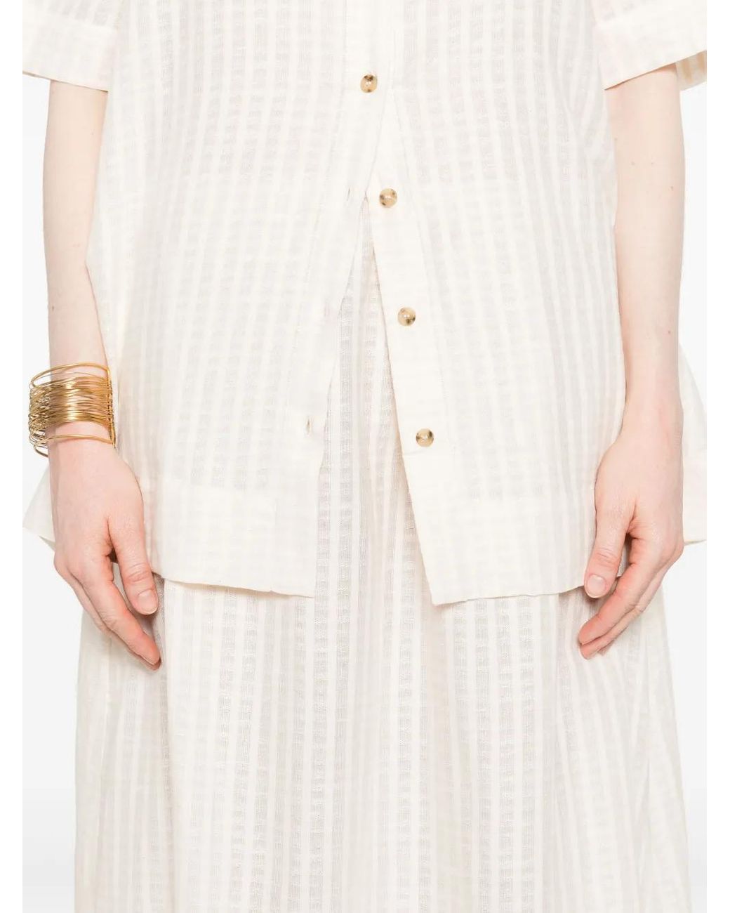 Asceno White Rafaela Maxi Skirt