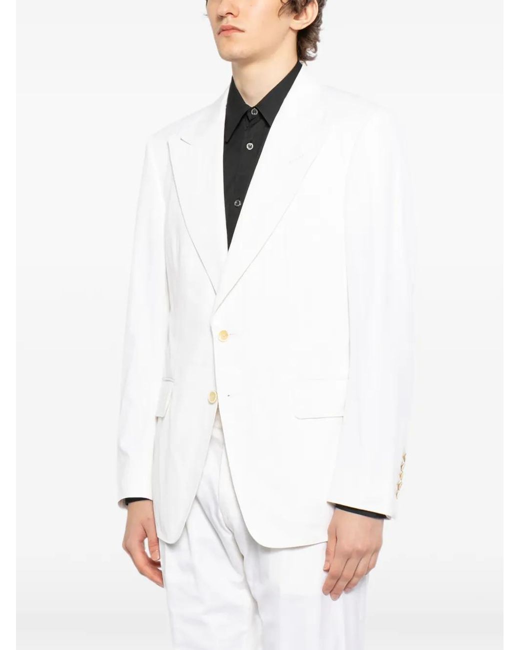 Tom Ford White Single-Breasted Blazer for men