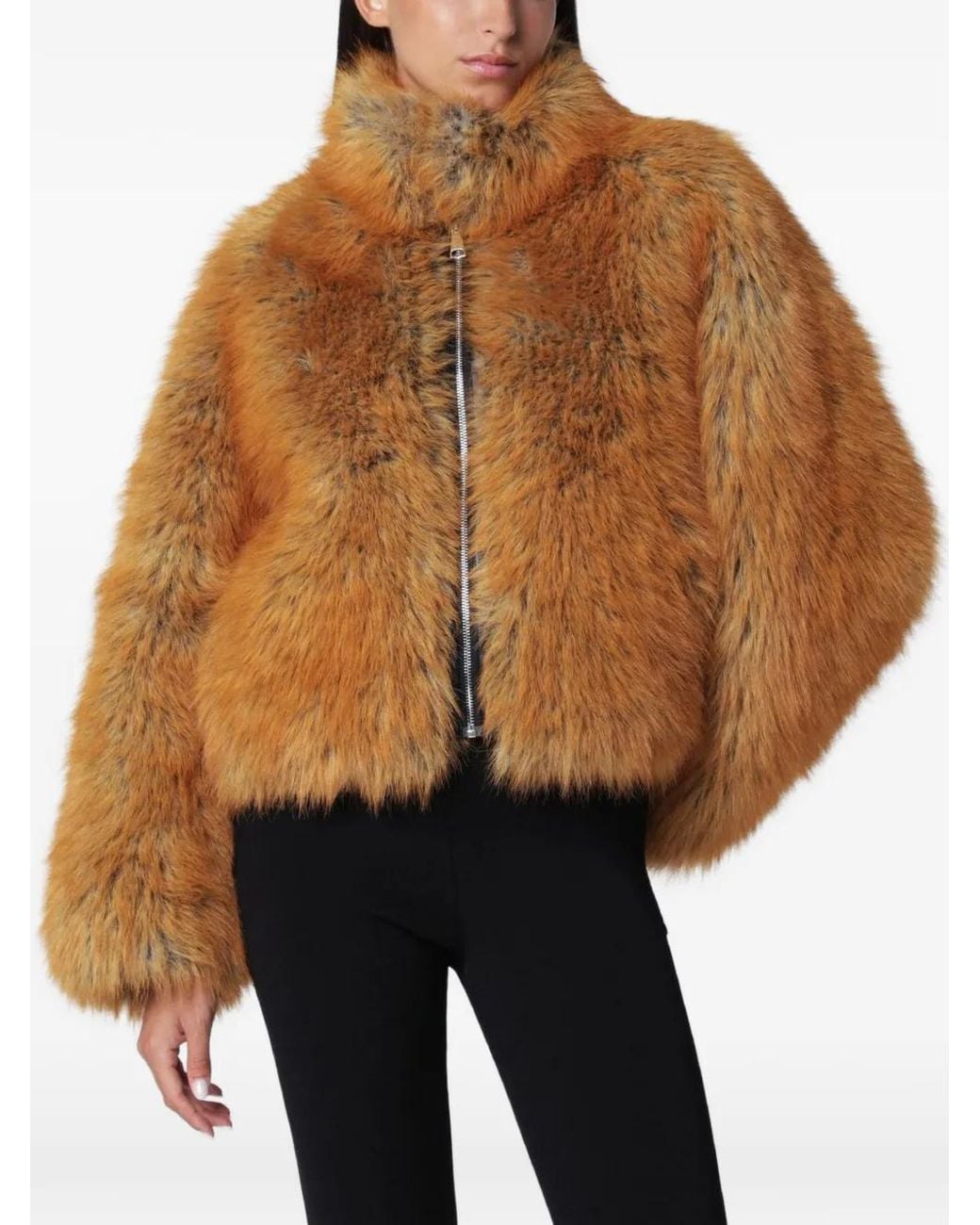 SWD by S.w.o.r.d. Brown Reversible Faux-Fur Coat