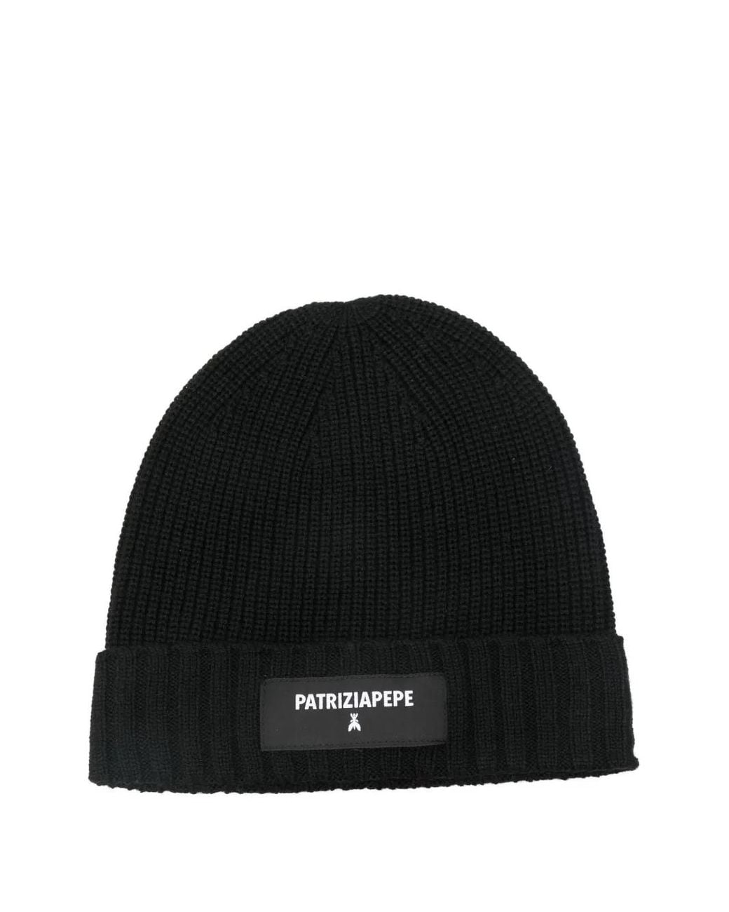 Patrizia Pepe Muts Met Logo-Patch in het Black