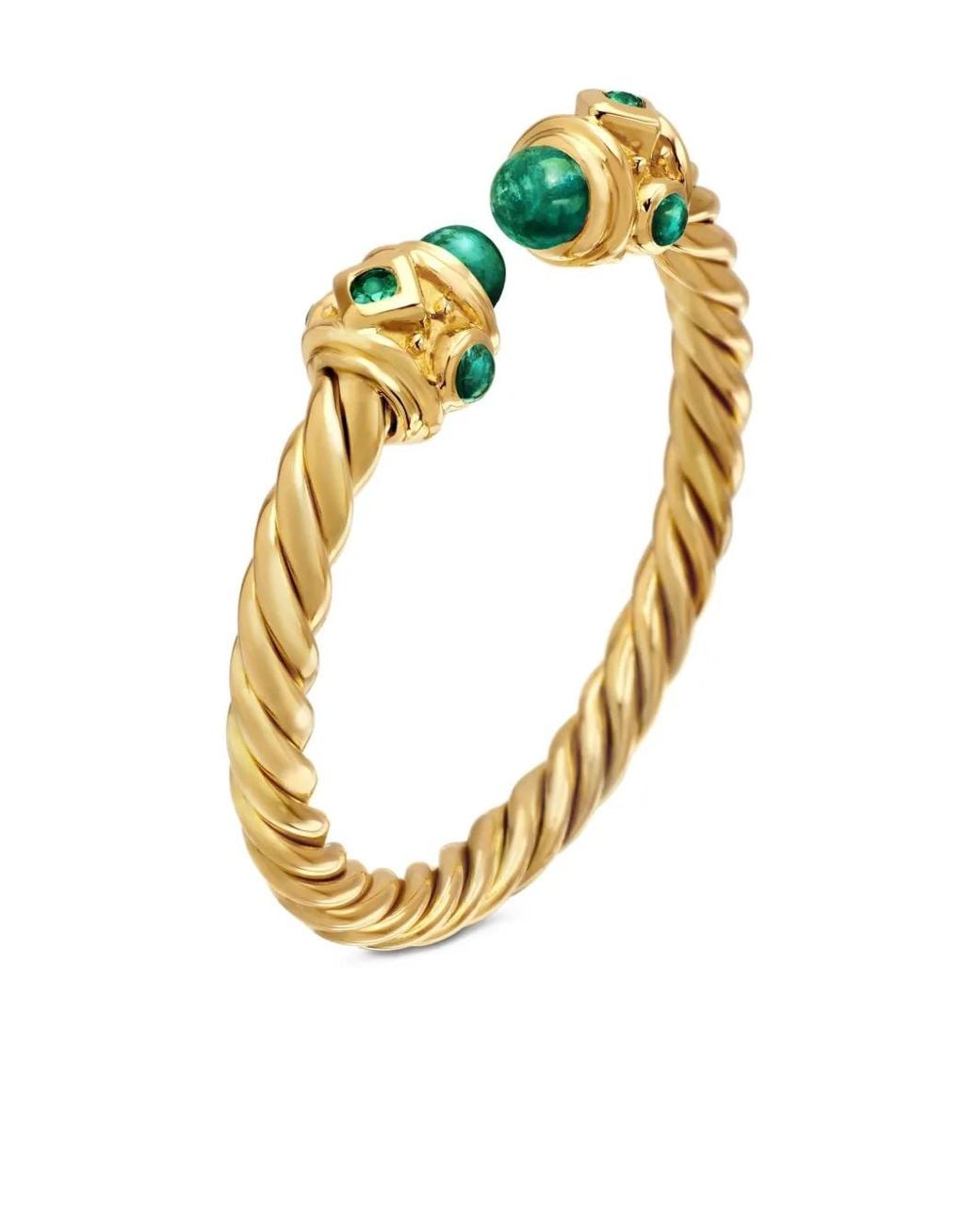 David Yurman Metallic 18Kt Renaissance Emerald Ring (2.3Mm)