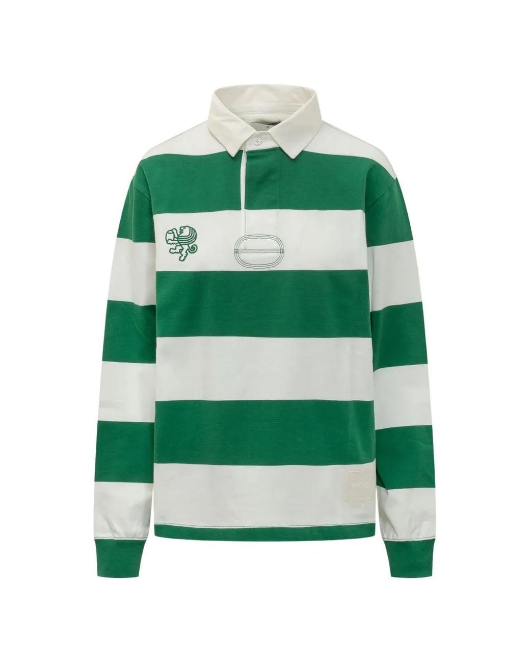 Polo A Rayas Woc de color Green