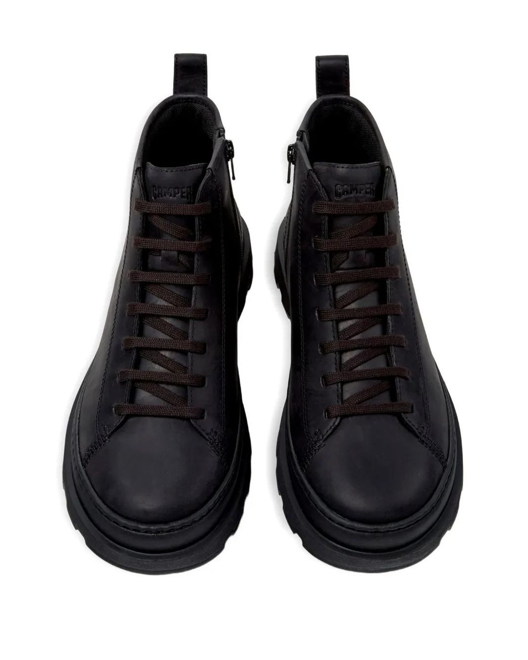 Camper Black Brutus Lace-Up Boots for men