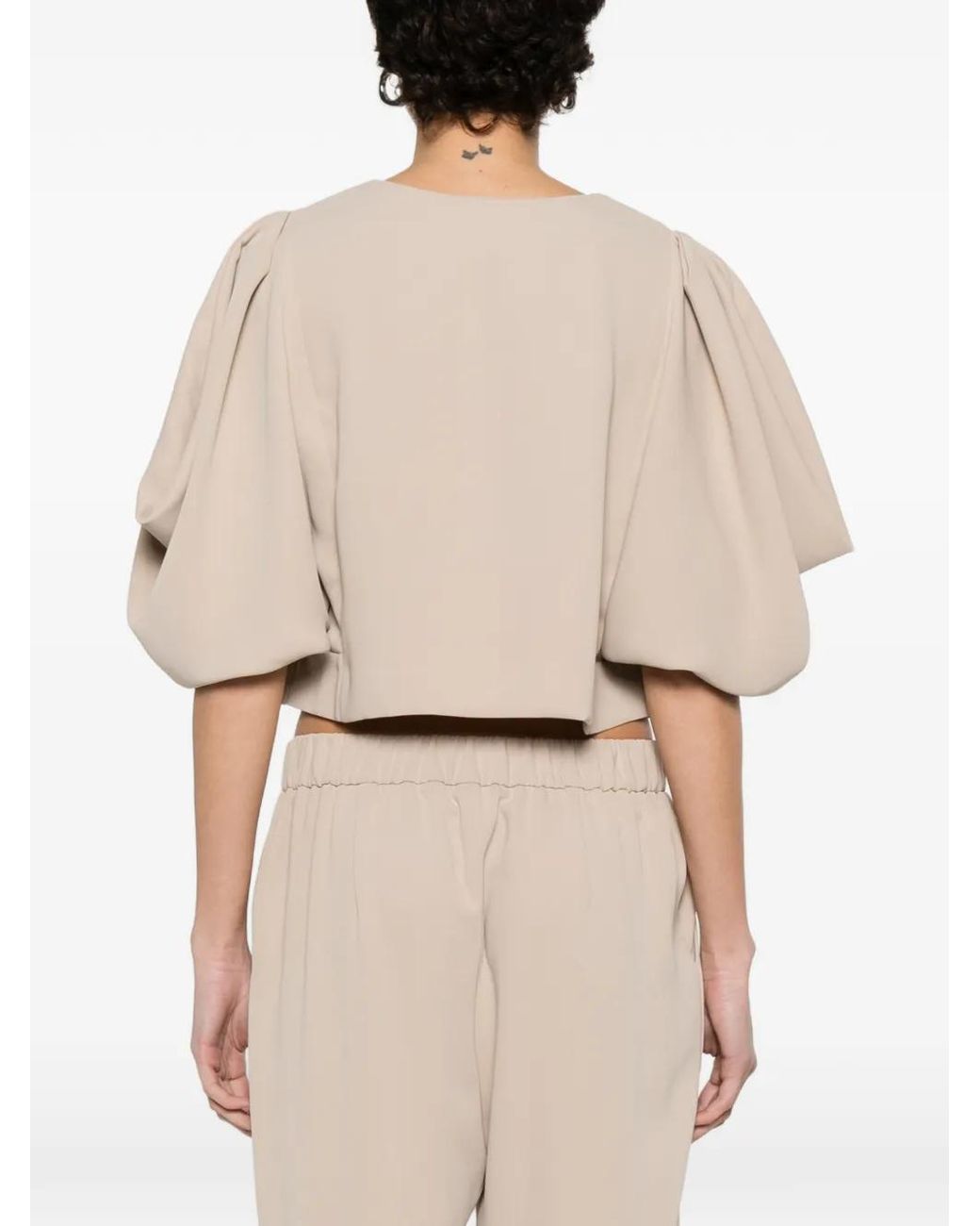 P.A.R.O.S.H. Natural Batwing-Sleeve Jacket
