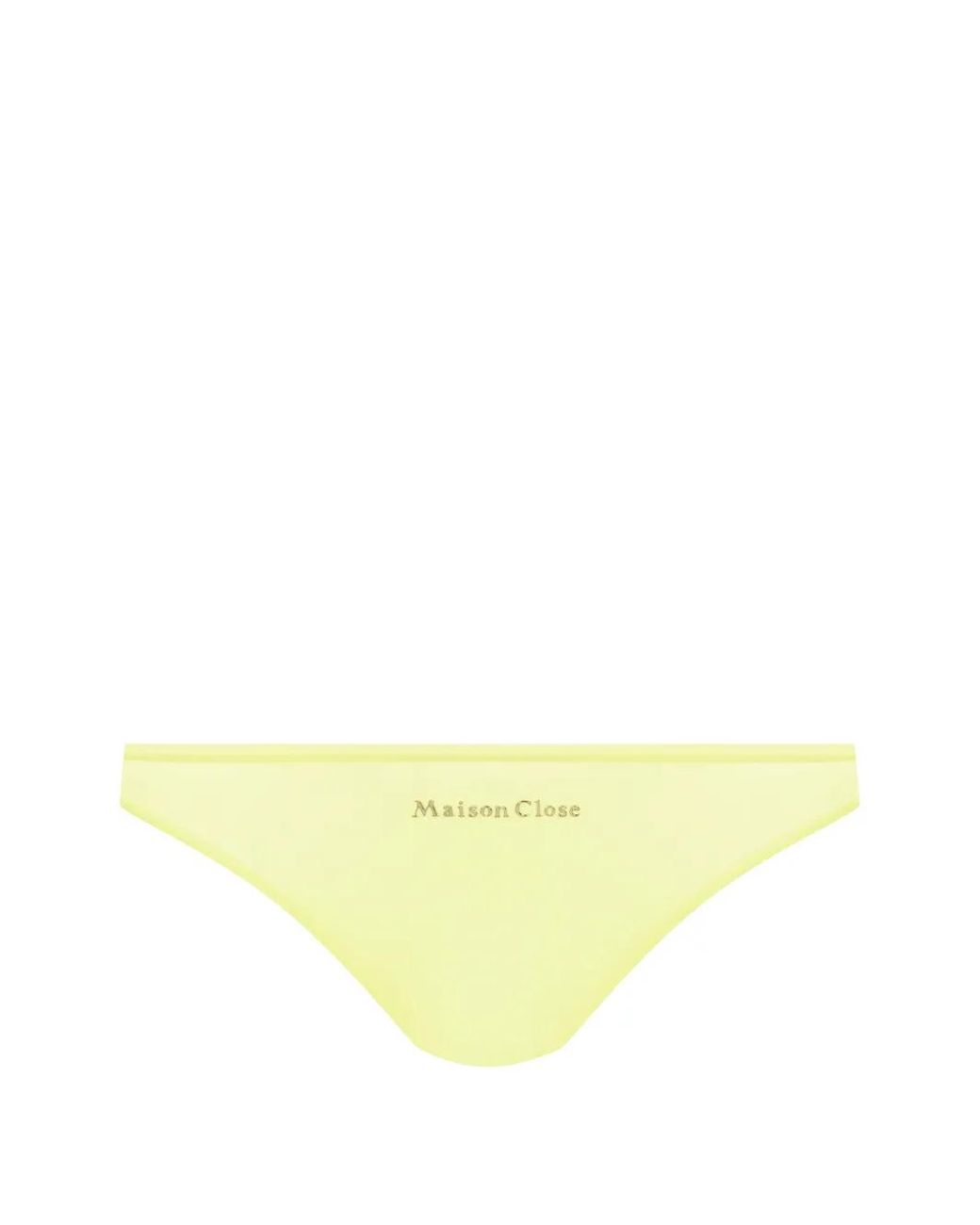 Maison Close Yellow Double Sens Cut-Out Briefs