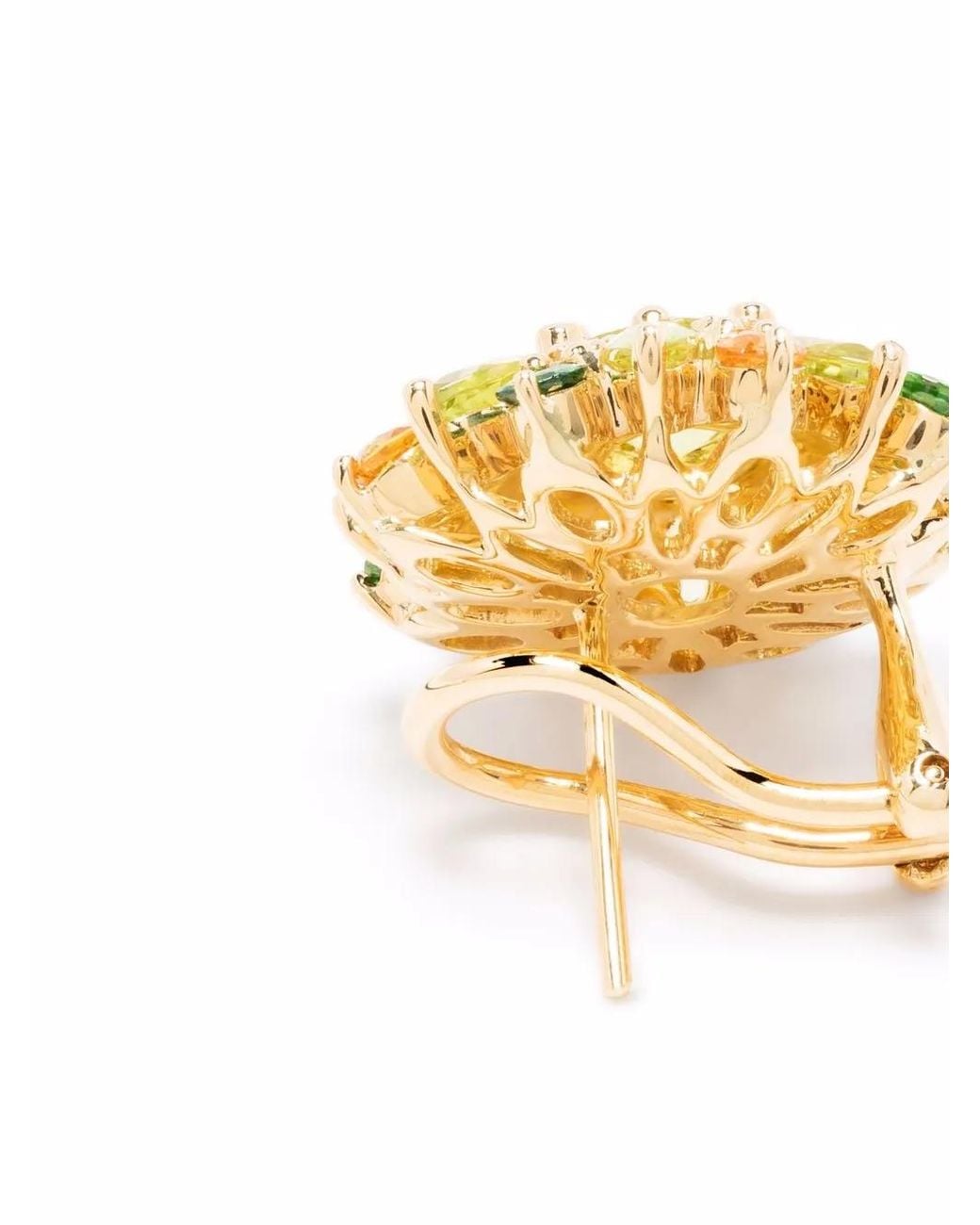 Stefere Yellow 18Kt Multi-Stone Earrings