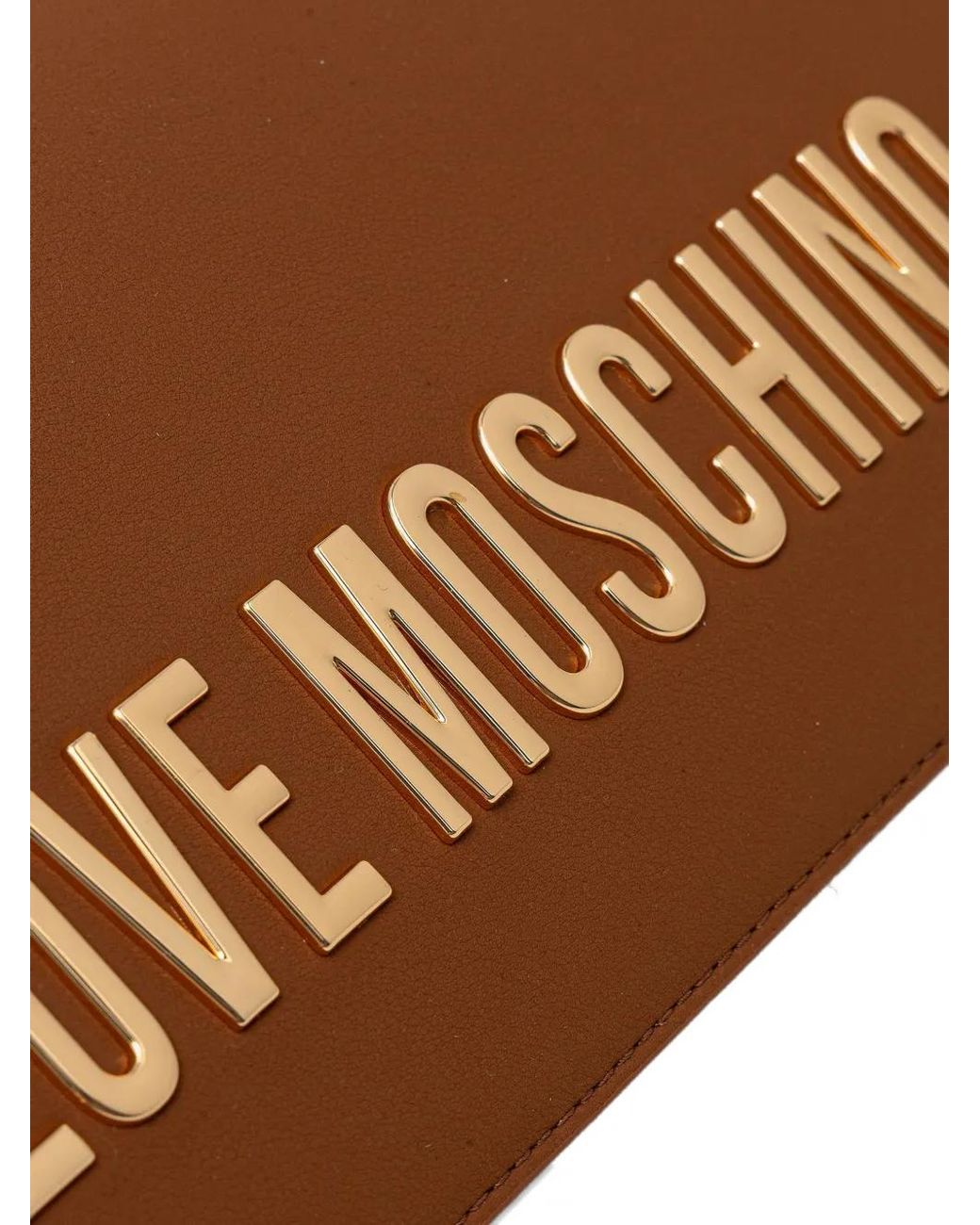 Love Moschino Brown Chain-Strap Cross Body Bag