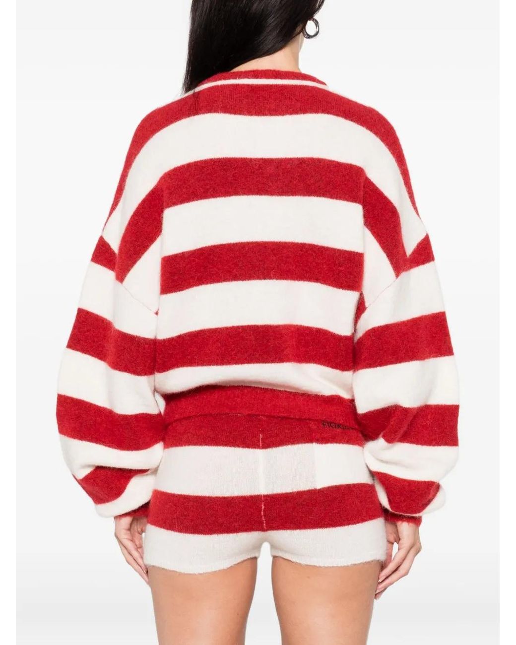 Fiorucci Red Striped Crew-Neck Jumper