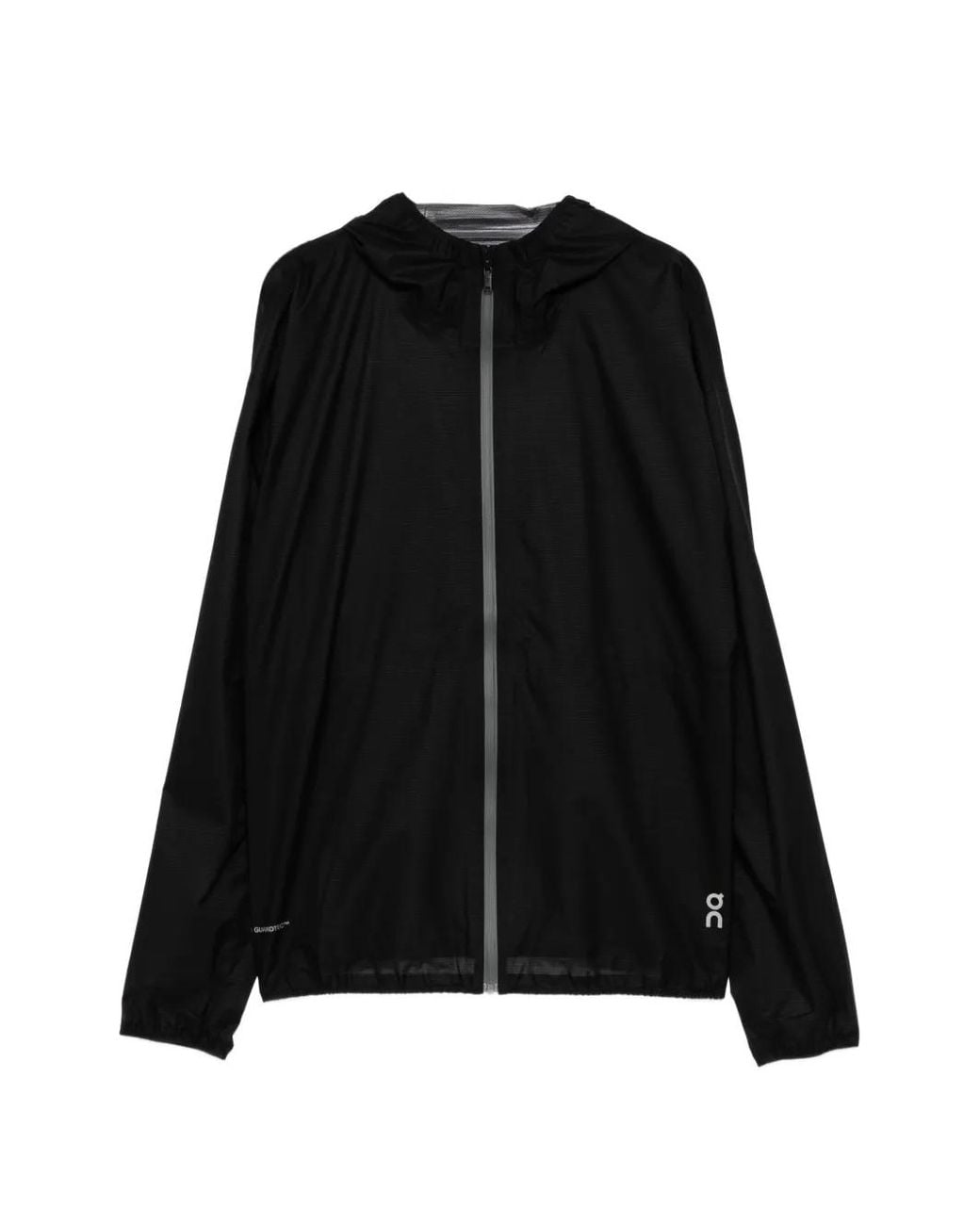 On Shoes Black Lightweight Waterproof Jacket
