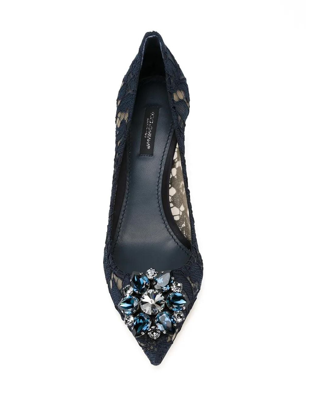 Dolce & Gabbana Blue Midnight Lace Pumps