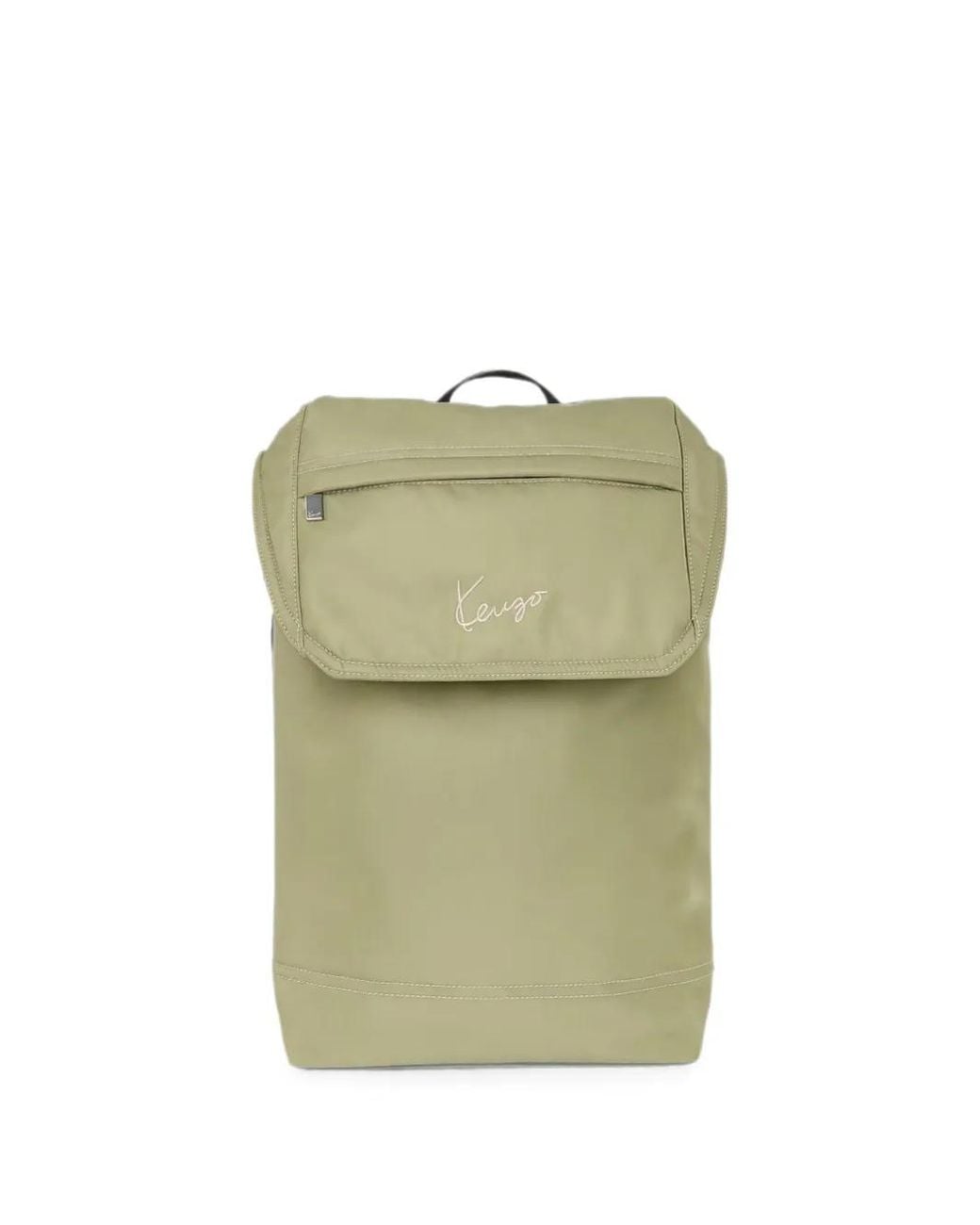 KENZO Green Logo-Embroidered Backpack for men