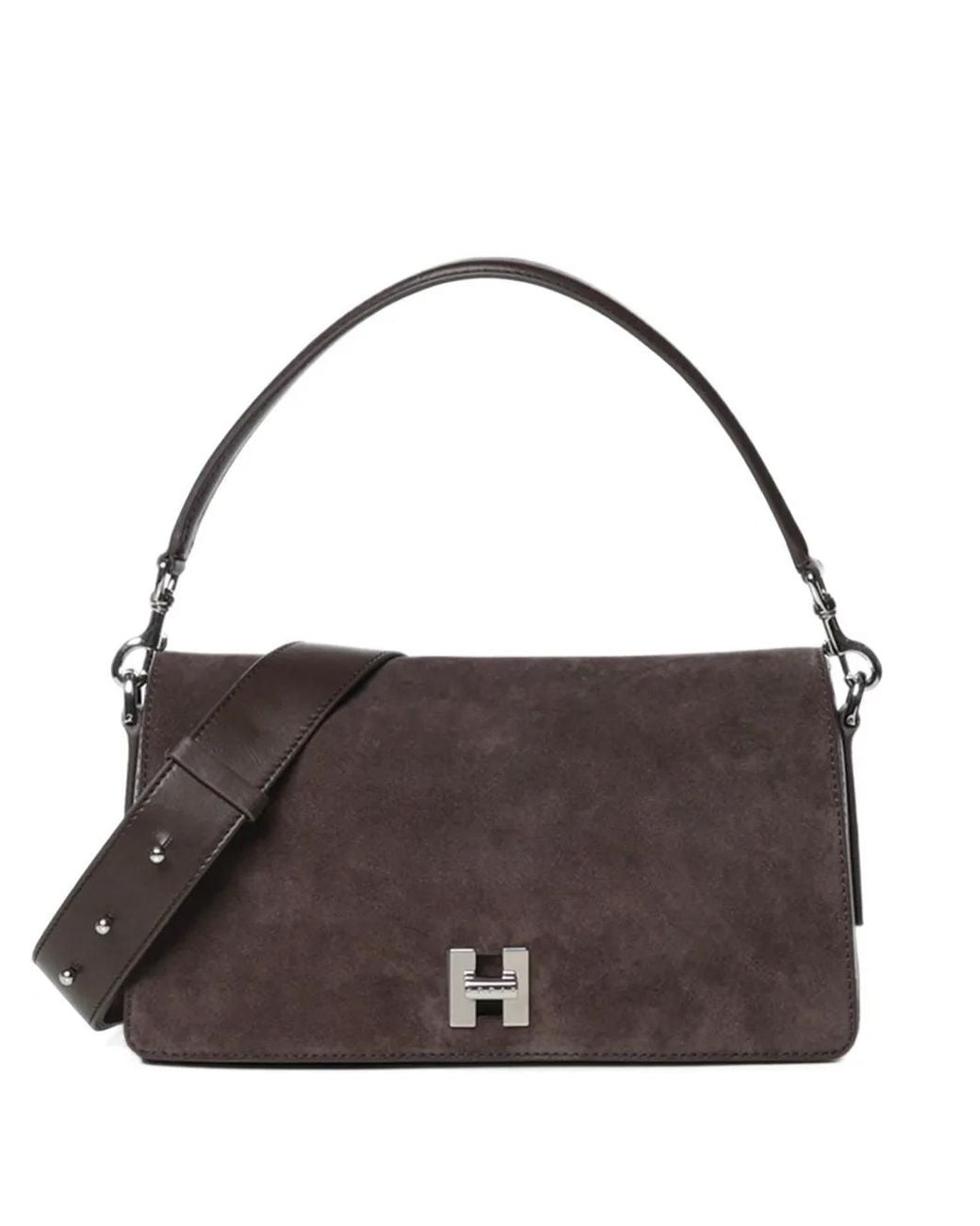 Hogan Brown H-Turn Flap Bag