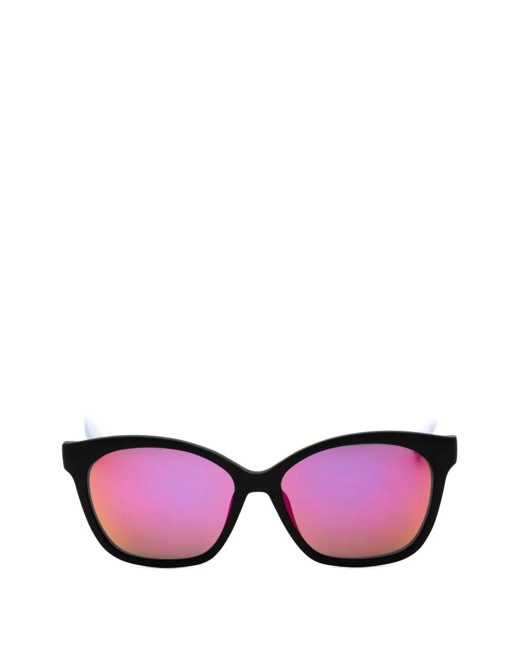 Adidas Pink Geometric-Frame Sunglasses