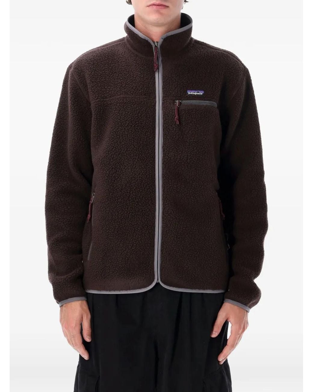 Patagonia Black Retro Pile Fleece Jacket for men