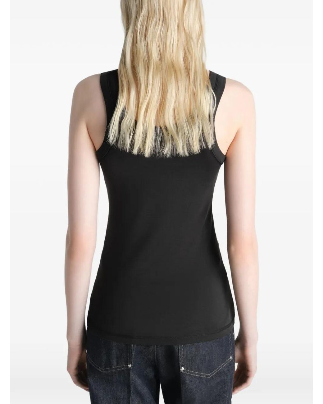 Lemaire Black Rib Tank Top
