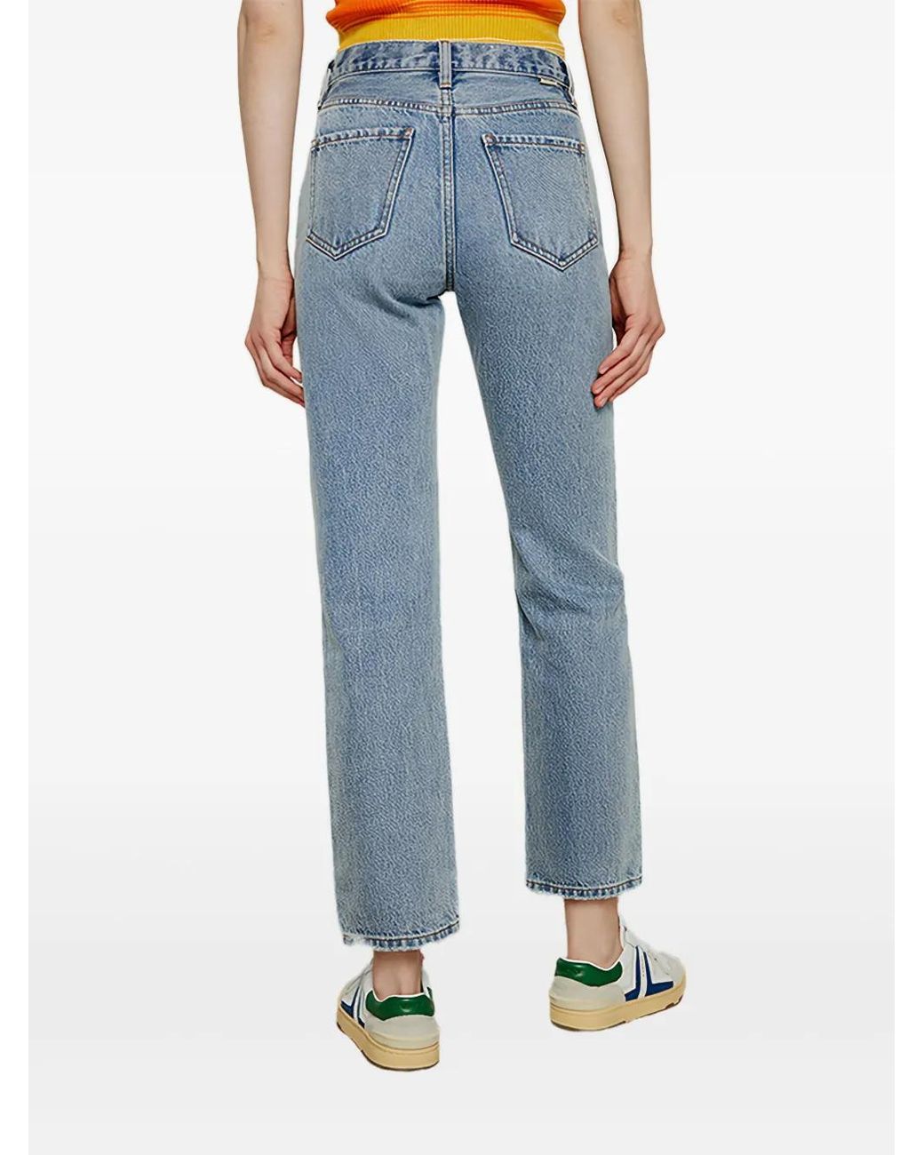 Hey Joanie Blue Logo-Patch Jeans