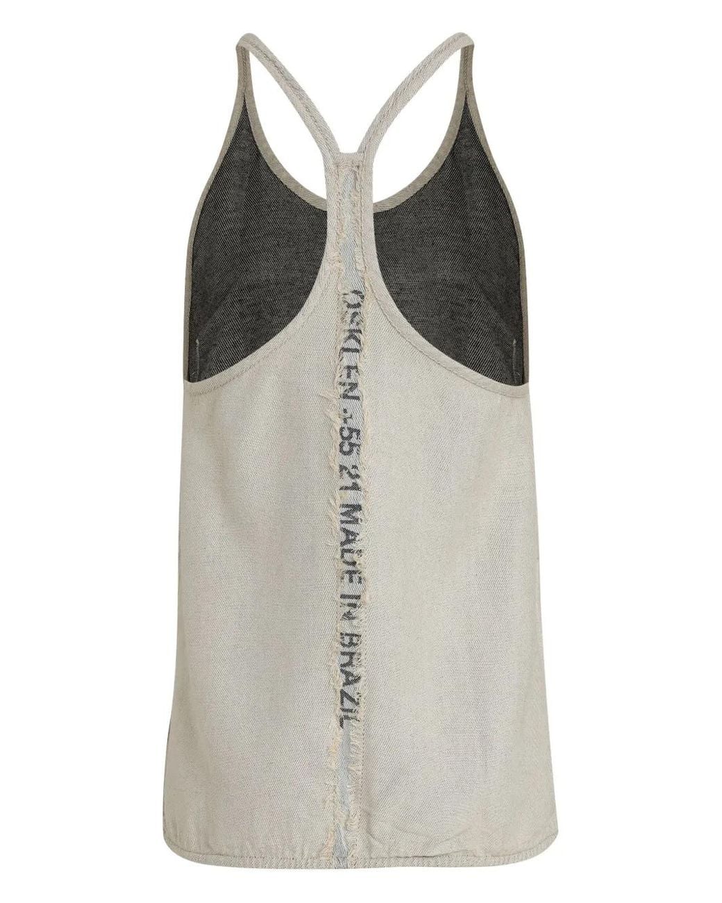 Osklen Gray Sleeveless Top