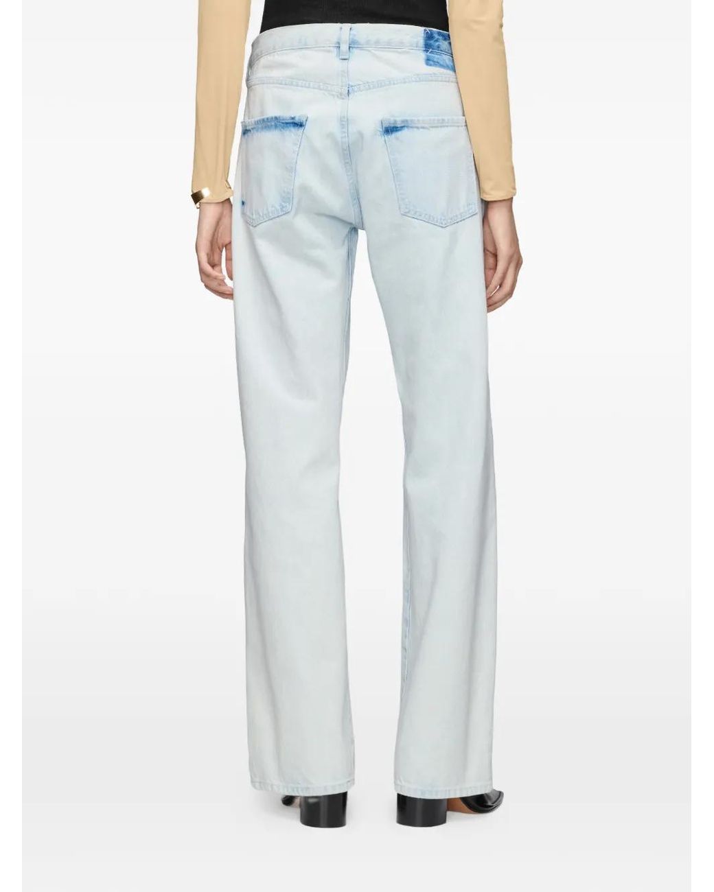Maison Margiela Blue Straight-Leg Jeans