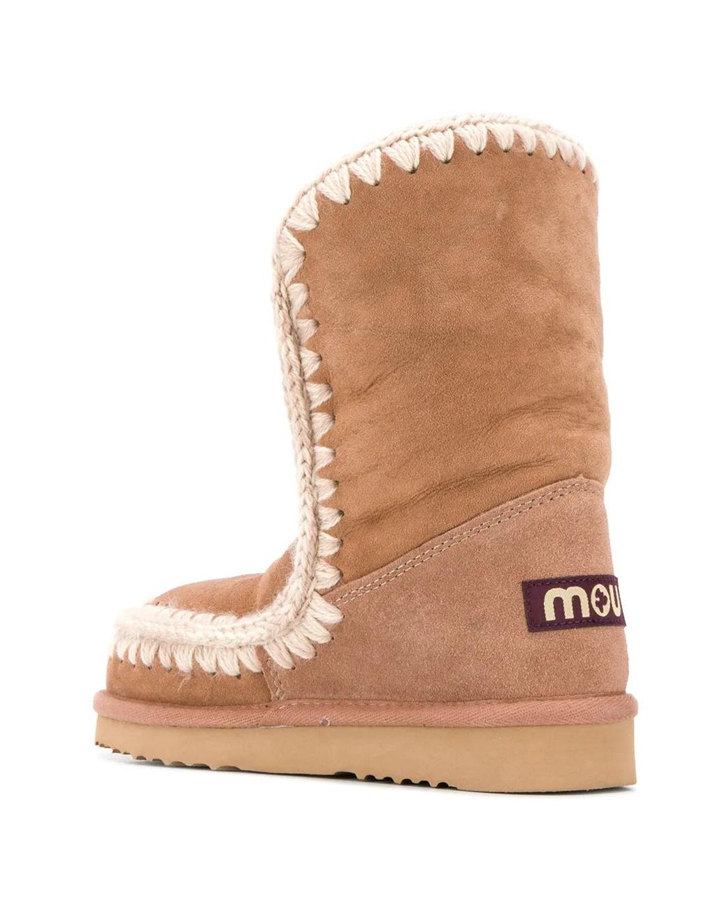 Mou Brown Slip-On Boots